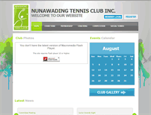 Tablet Screenshot of nunawadingtc.com.au